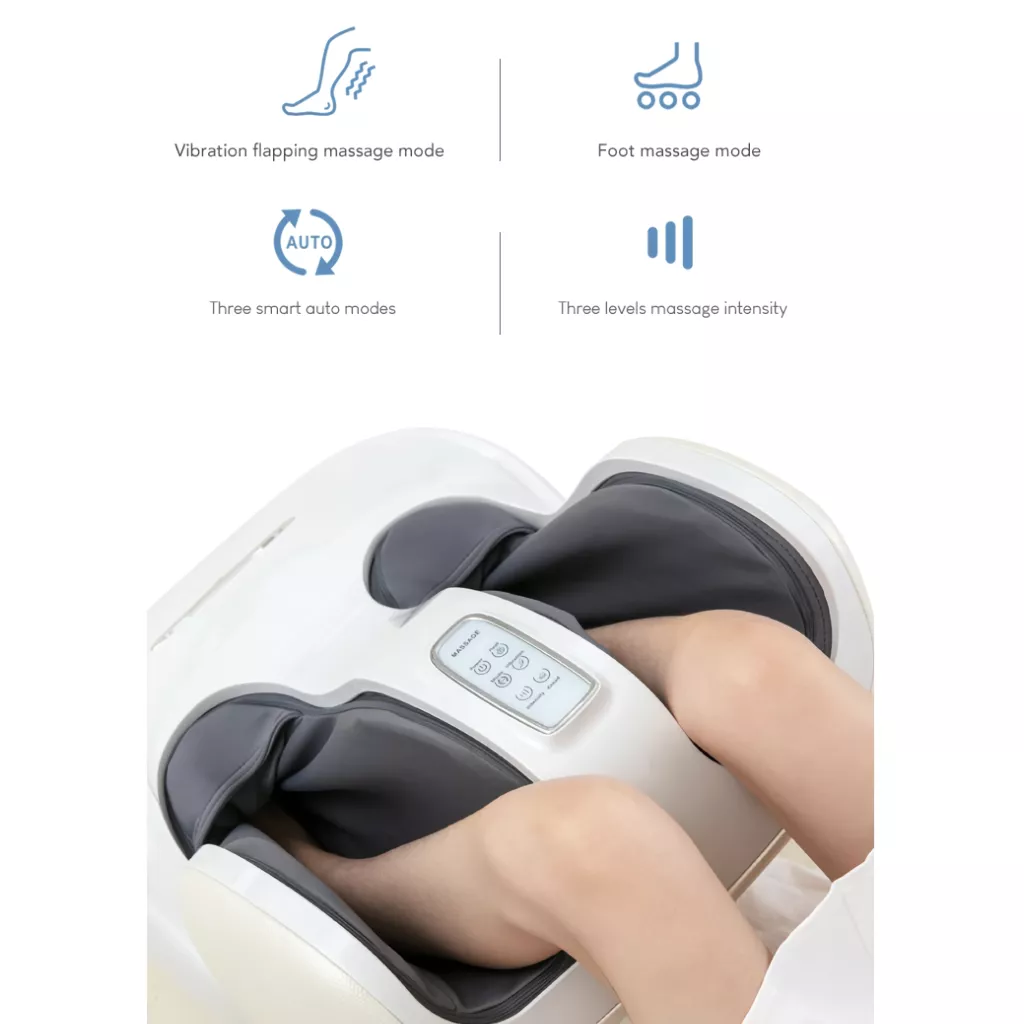 Deluxe Shiatsu Foot and Calf Massager with Heat and Air Compression