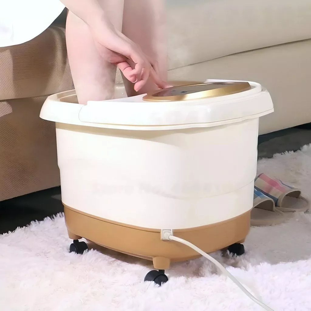 Deluxe Electric Foot Spa & Massager with Thermostat Control and LCD