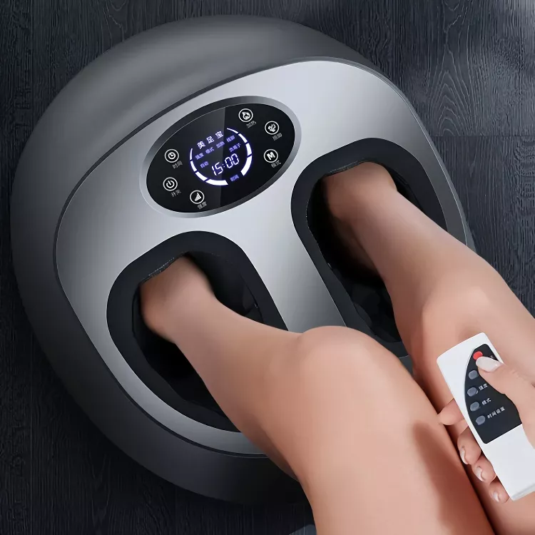 6D Air-Wrapped Heated Foot Massager with Pedicure Function
