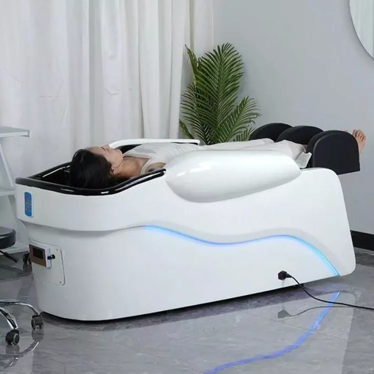 Luxurious Whole Body Heated Massage Shampoo Bed with Water Circulation – Ideal for Beauty Salons & Barber Shops