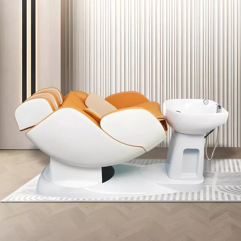 Luxury Rotating Electric Massage Shampoo Chair