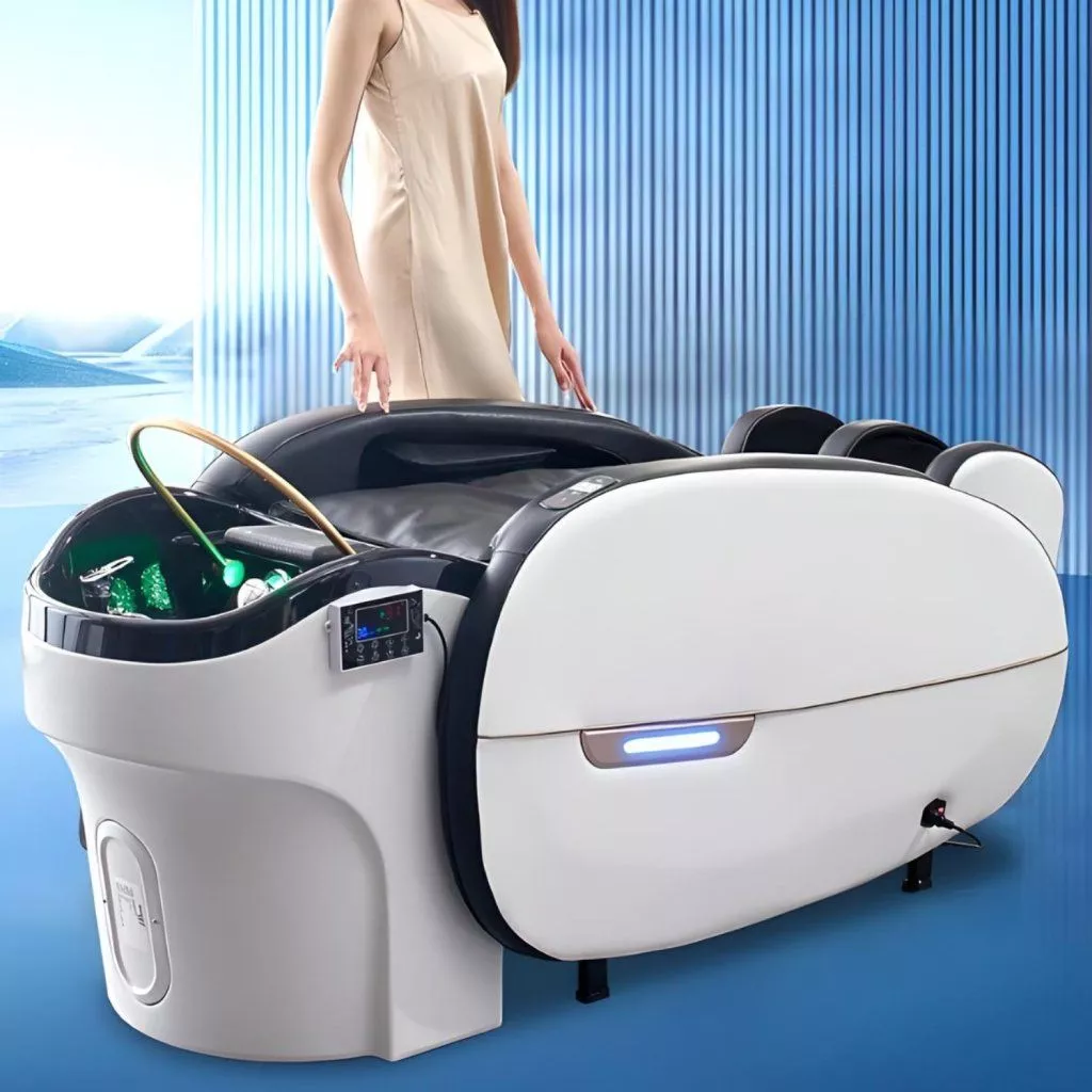 Modern Simplicity Electric Massage Shampoo Bed for Hair Salons