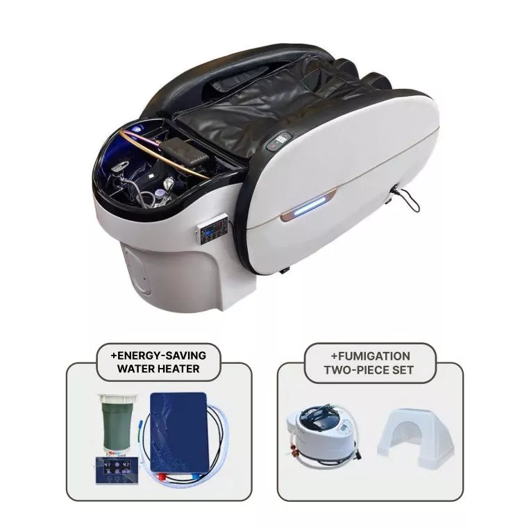 4D Shampoo Bed+ Fumigation Set + Water Heater