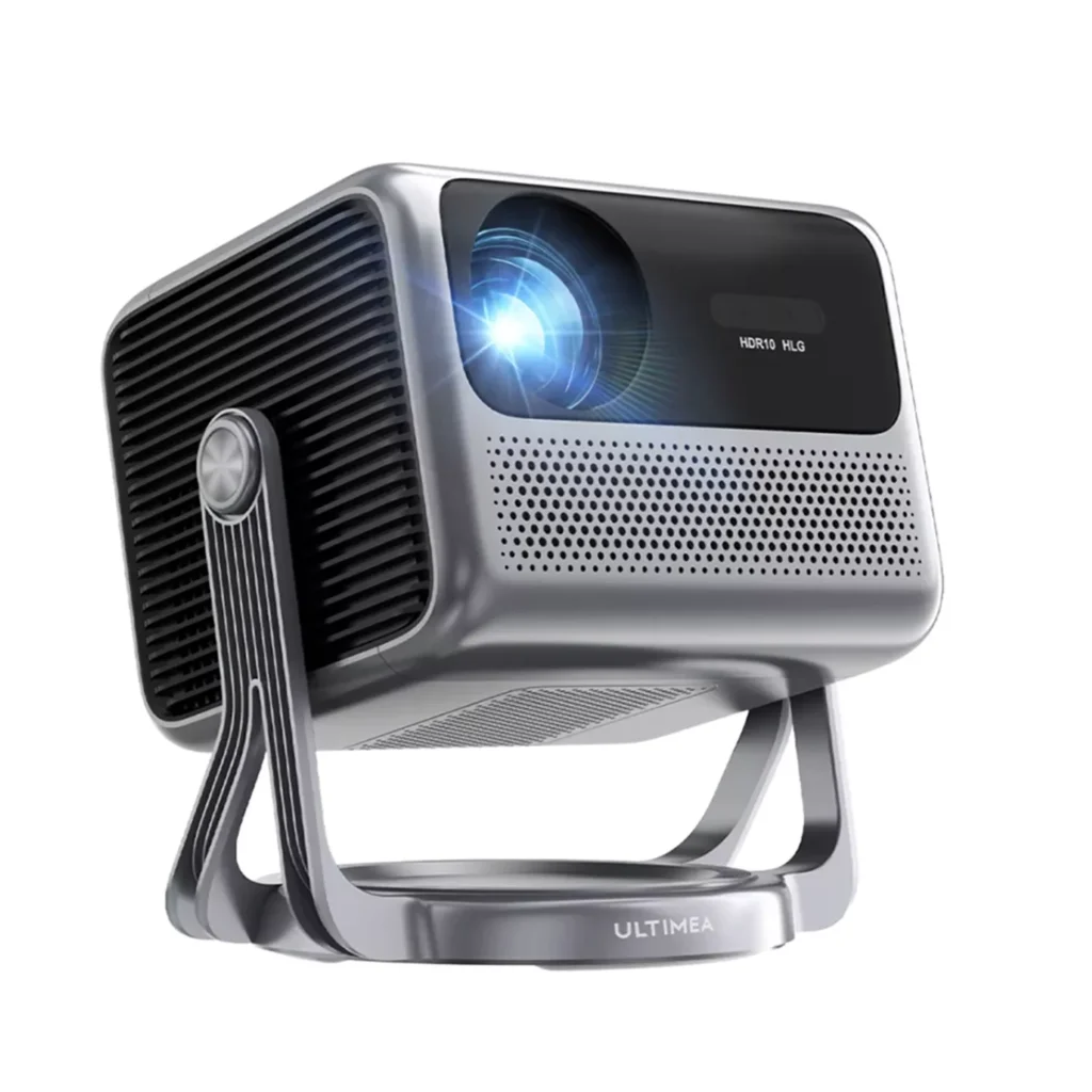Full HD 1080P Smart Projector with Gimbal, Android TV, 5G WiFi & Bluetooth