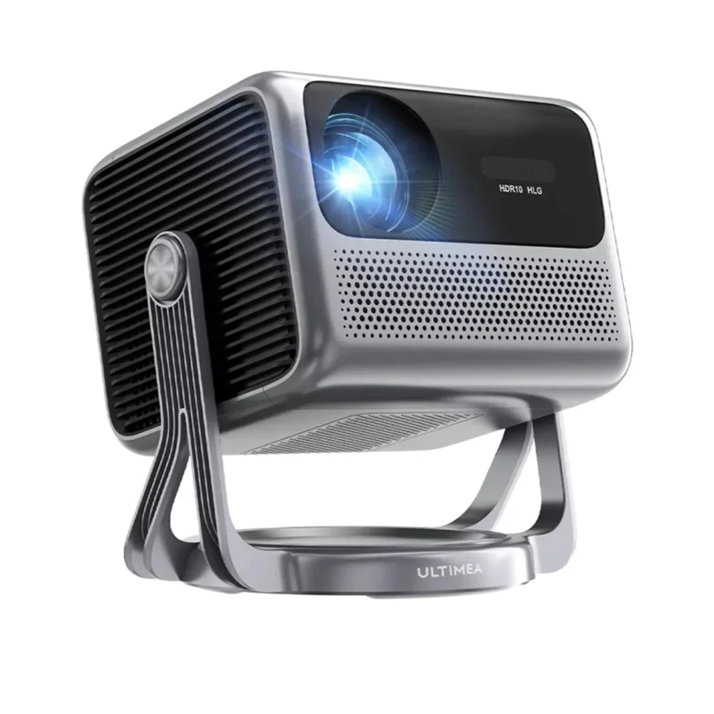 Full HD 1080P Smart Projector with Gimbal, Android TV, 5G WiFi & Bluetooth