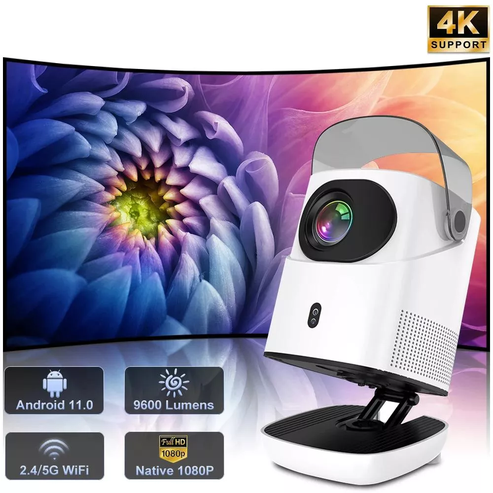 Mini LED Projector with Full HD 1080P, 1500 ANSI, Android & 32GB Storage