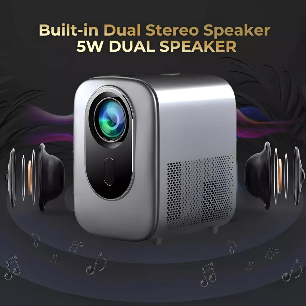 Smart 1080P Full HD Home Theater Projector with WiFi 6 & HDR10