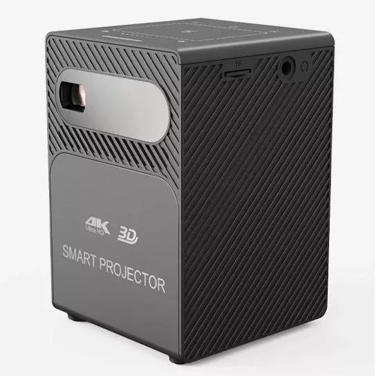 4K Smart Mini Projector with 3D, Android OS, WiFi & Built-in Battery