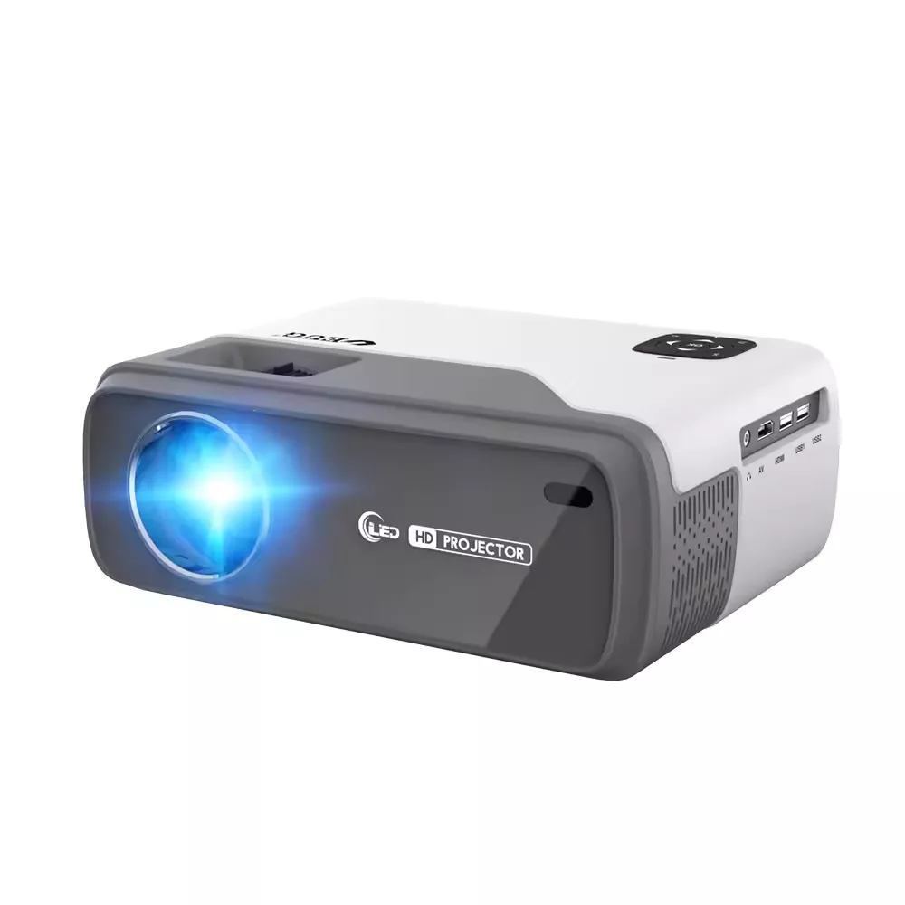 1080p Full HD Smart Projector with 4K Support, WiFi, and Bluetooth