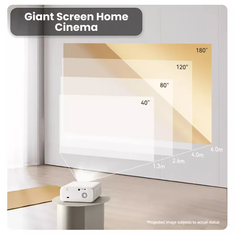 4K 1080P High Brightness Smart Projector