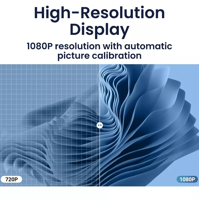 1080p Full HD Smart Portable Projector with Wi-Fi, Auto Focus & HiFi Sound