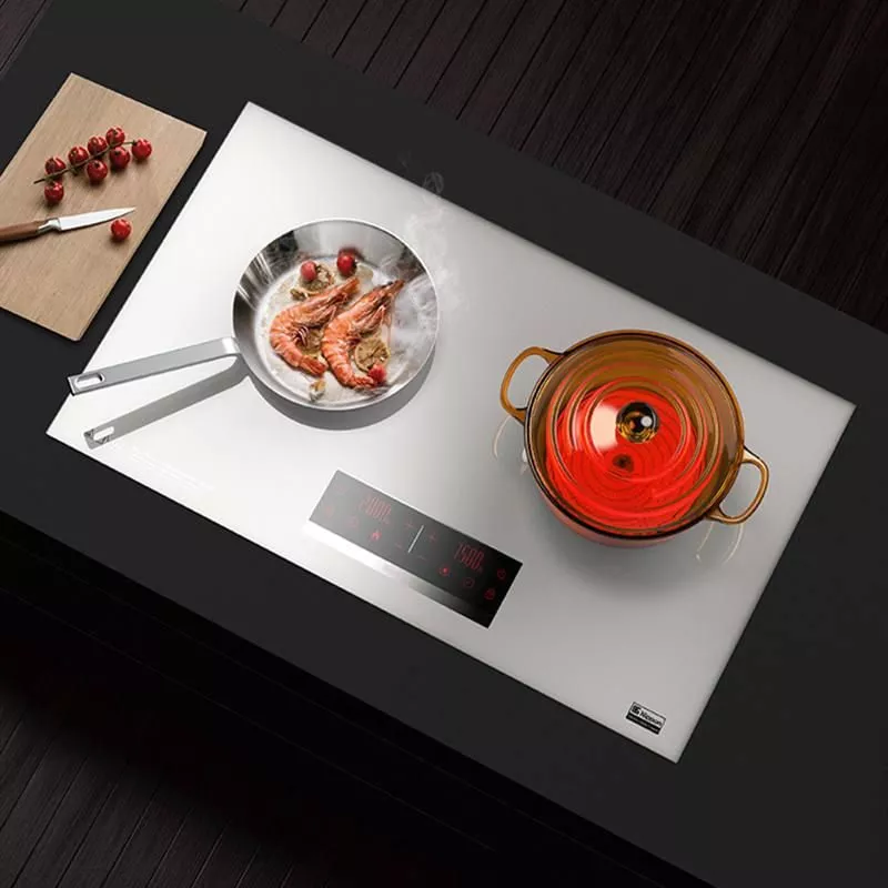 High-Power 3500W Dual Cooker – Induction and Ceramic Hob Combination Cooktop