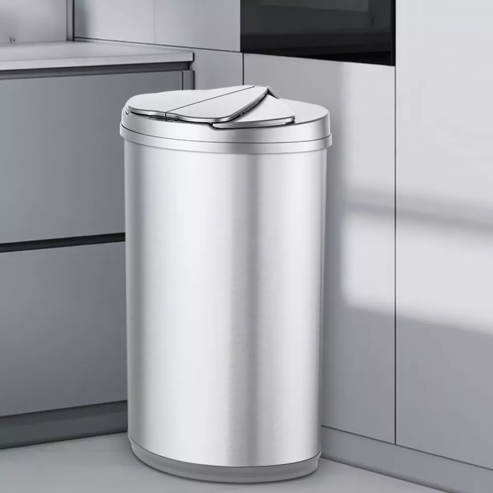 Eco-Friendly Stainless Steel Smart Trash Bin for Home & Office