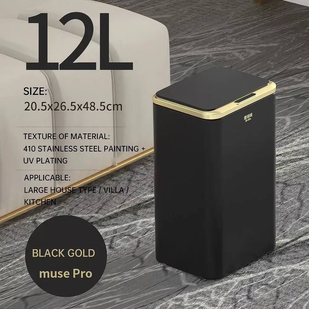 Black (12 Litres / 3.1 US Gal) 8.1x10.4x19.1in