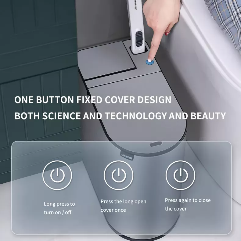 Smart Automatic Sensor Trash Can – Eco-Friendly Stainless Steel Waste Bin for Kitchen and Office