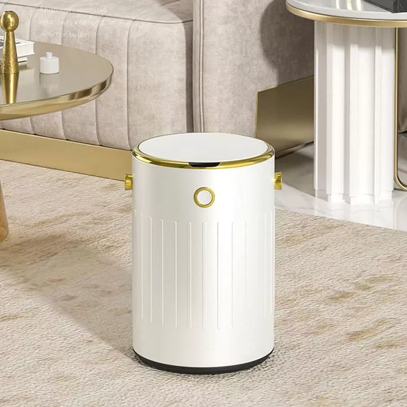 Automatic Sensor Smart Trash Can with Lid – 9L Metal Garbage Bin