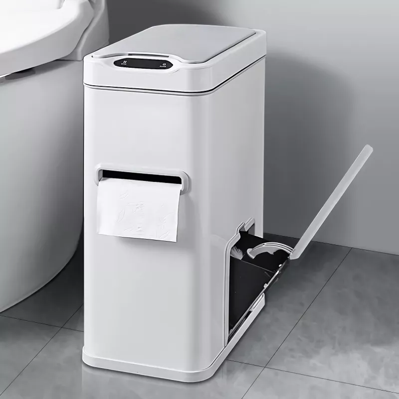 7L Stainless Steel Smart Sensor Trash Can with 3-in-1 Function