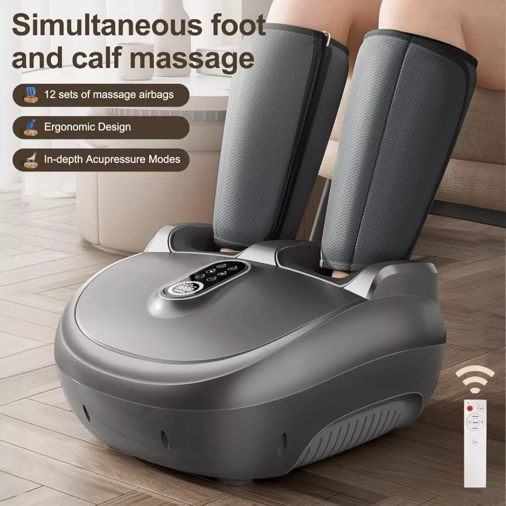 Ultimate Foot & Calf Massager with Heat, Air Pressure & Shiatsu Therapy