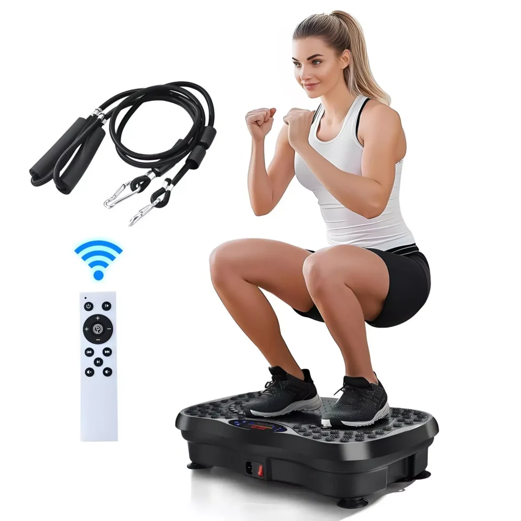 Vibration Plate with Bluetooth Speaker 120-Level Fitness Machine