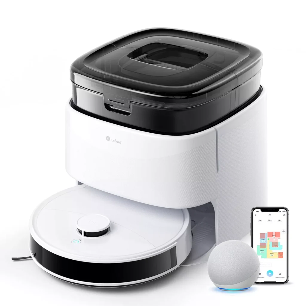 Smart Robot Vacuum and Mop – Self-Emptying with 12000Pa Suction