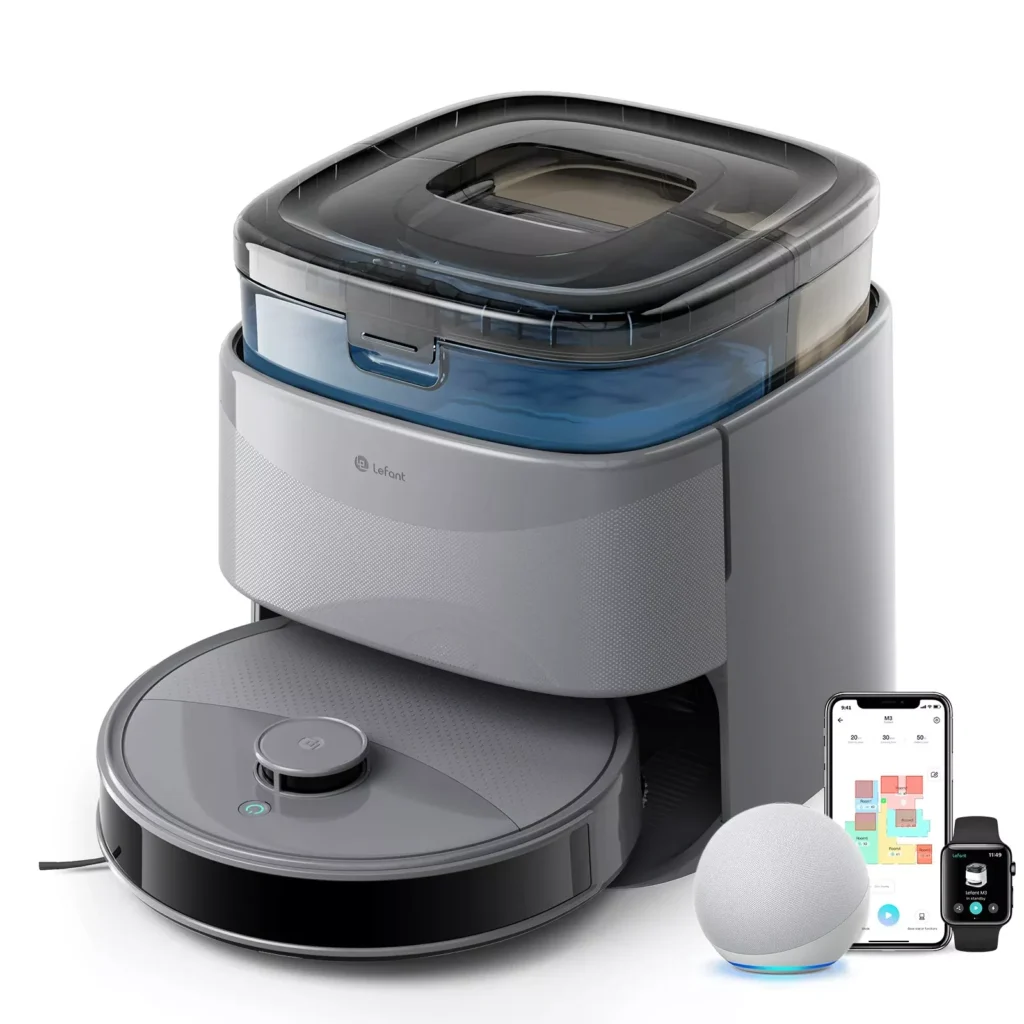 Smart Robot Vacuum and Mop with Auto Wash & Ultra-Strong Suction