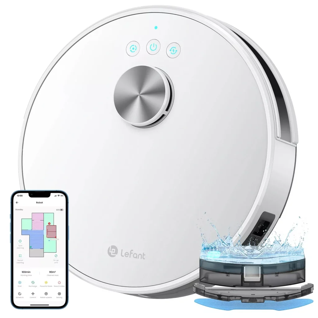 Smart Robot Vacuum Cleaner with Laser Mapping & 4000Pa Suction