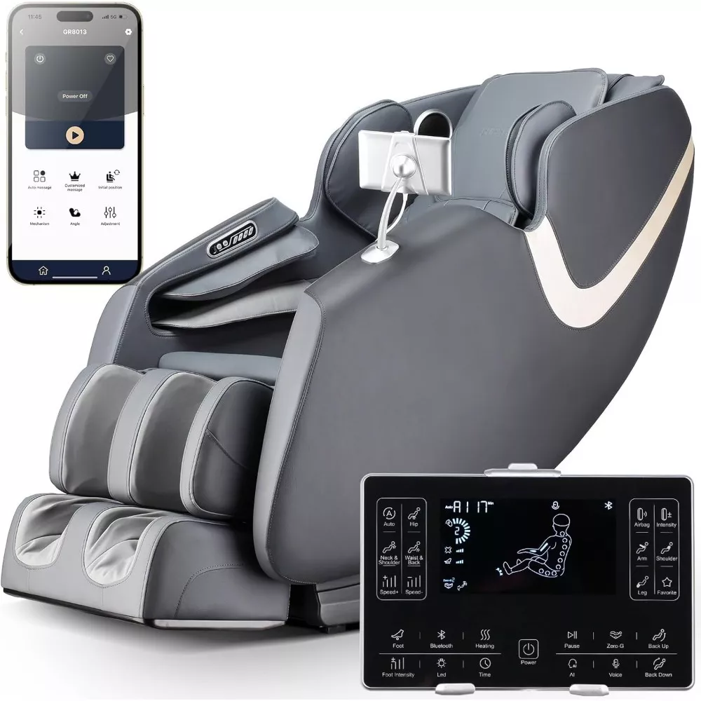 Zero Gravity Full Body Shiatsu Massage Chair with APP Control & Heat