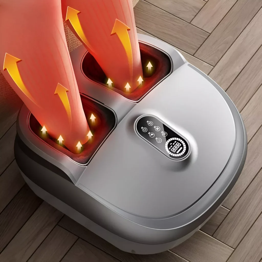 Electric Foot and Calf Massager with Heat, Kneading, Air Compression