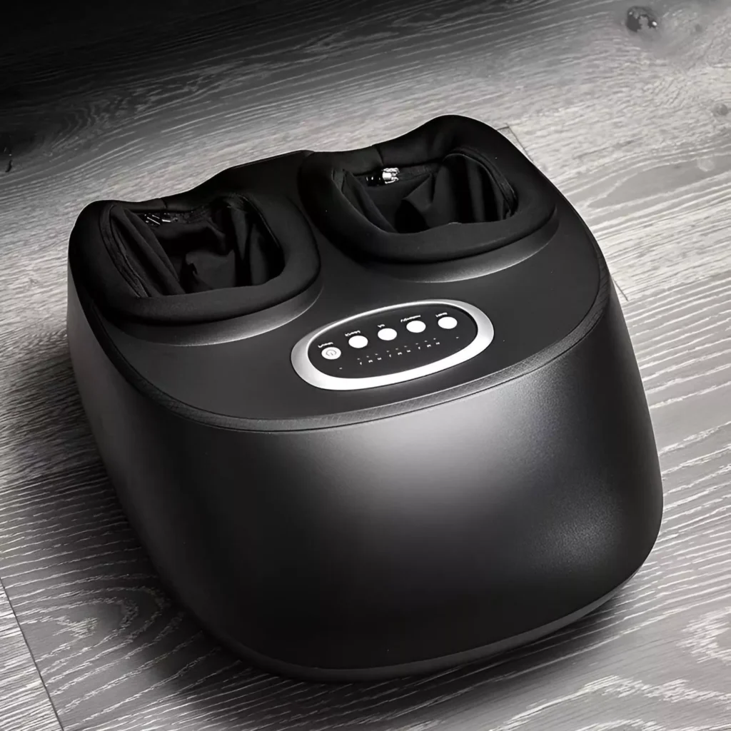 Electric Shiatsu Foot Massager with Heat, Air Compression & Kneading Rollers