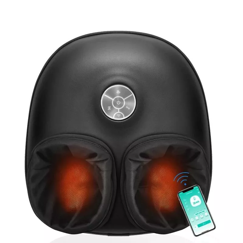Shiatsu Foot Massager with Heat and Air Compression – App & Panel Control