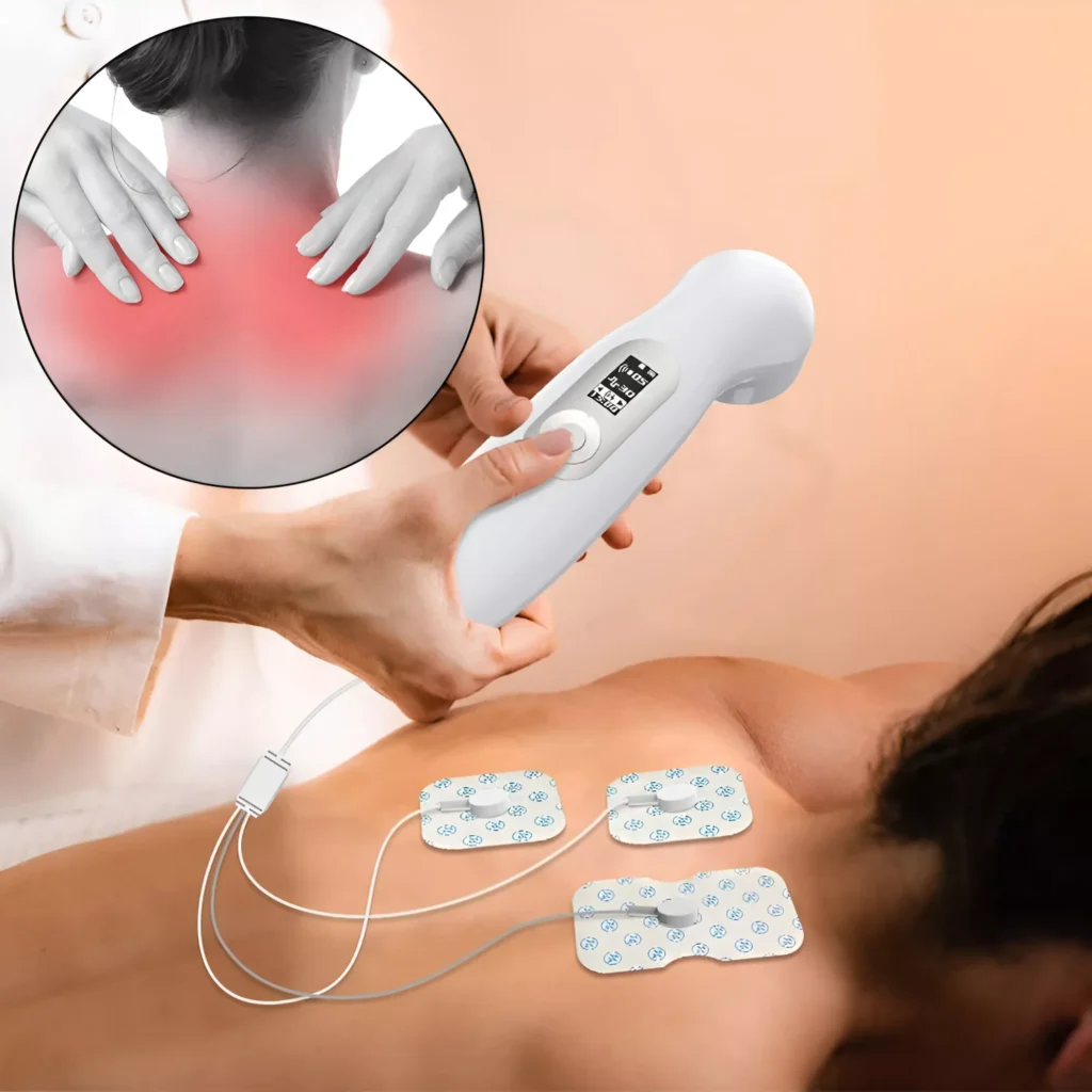 Handheld Ultrasonic Red Light Therapy Device for Muscle Recovery & Pain Relief