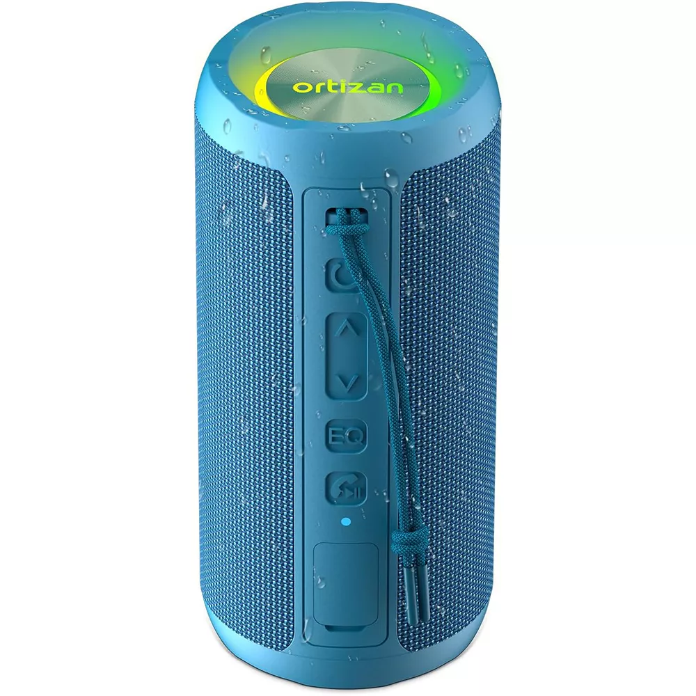 Portable Bluetooth Camping Speaker, Waterproof, 30H Battery, RGB Lights