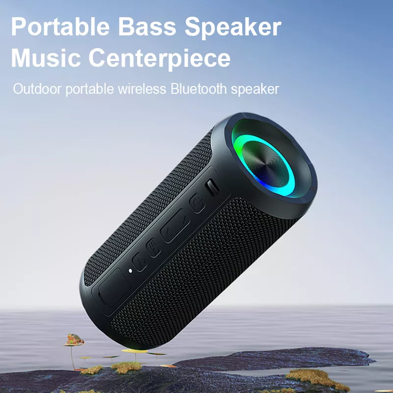 Portable Bluetooth Speaker 24W Waterproof Outdoor Wireless Bass Speaker