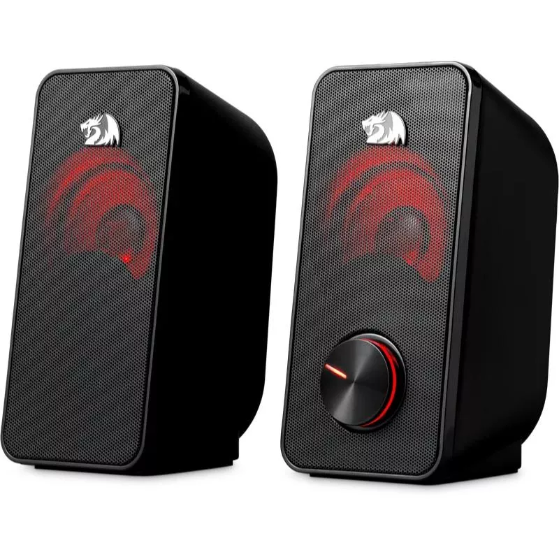 USB Powered 2.0 Stereo Gaming Speakers with LED Backlight for PC & Desktop