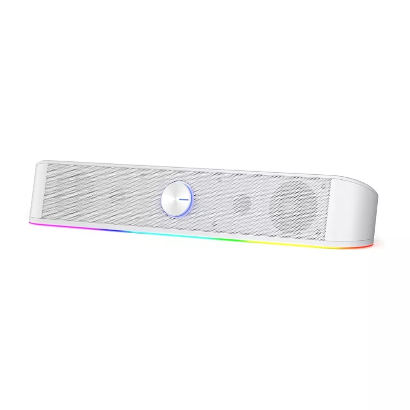 RGB Desktop Soundbar with Stereo Audio – USB Powered 2.0 Channel Speaker