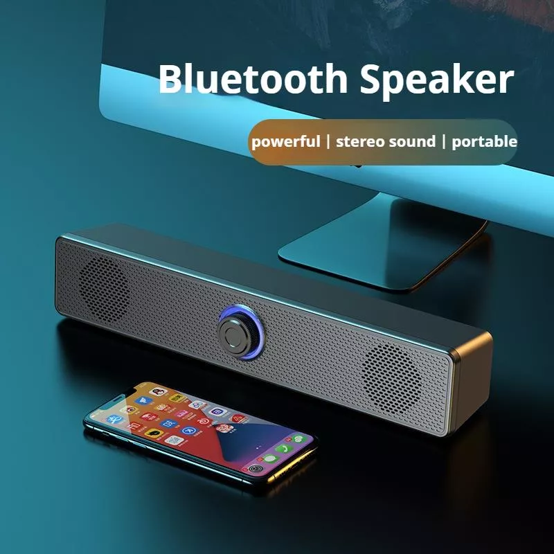 Portable Bluetooth Subwoofer Speaker with Surround Sound & Karaoke Mode