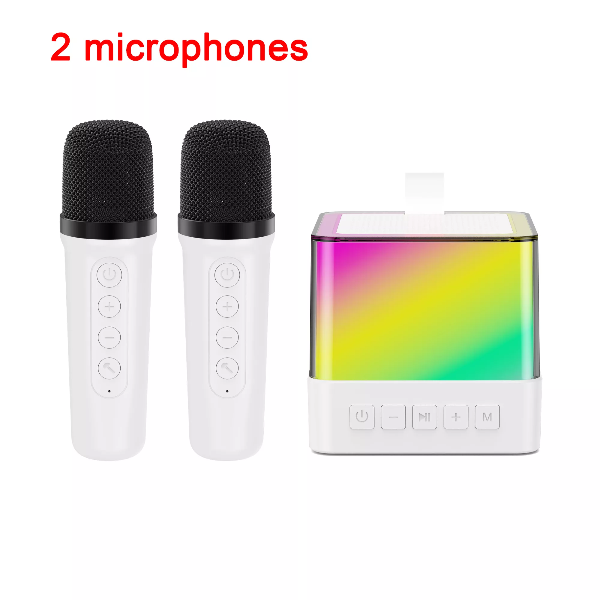 White 2 microphones