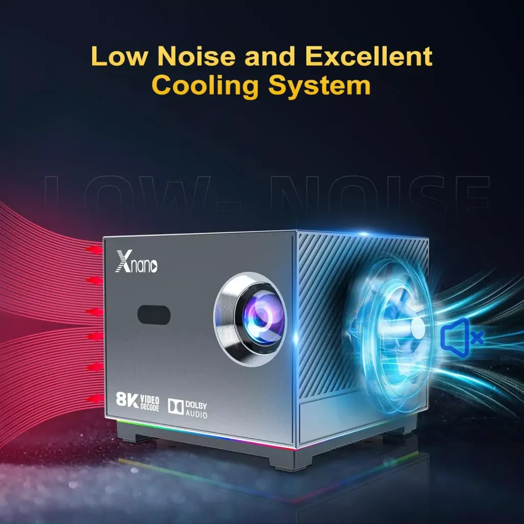 Mini 4K Portable Home Theater Projector with WiFi & Bluetooth