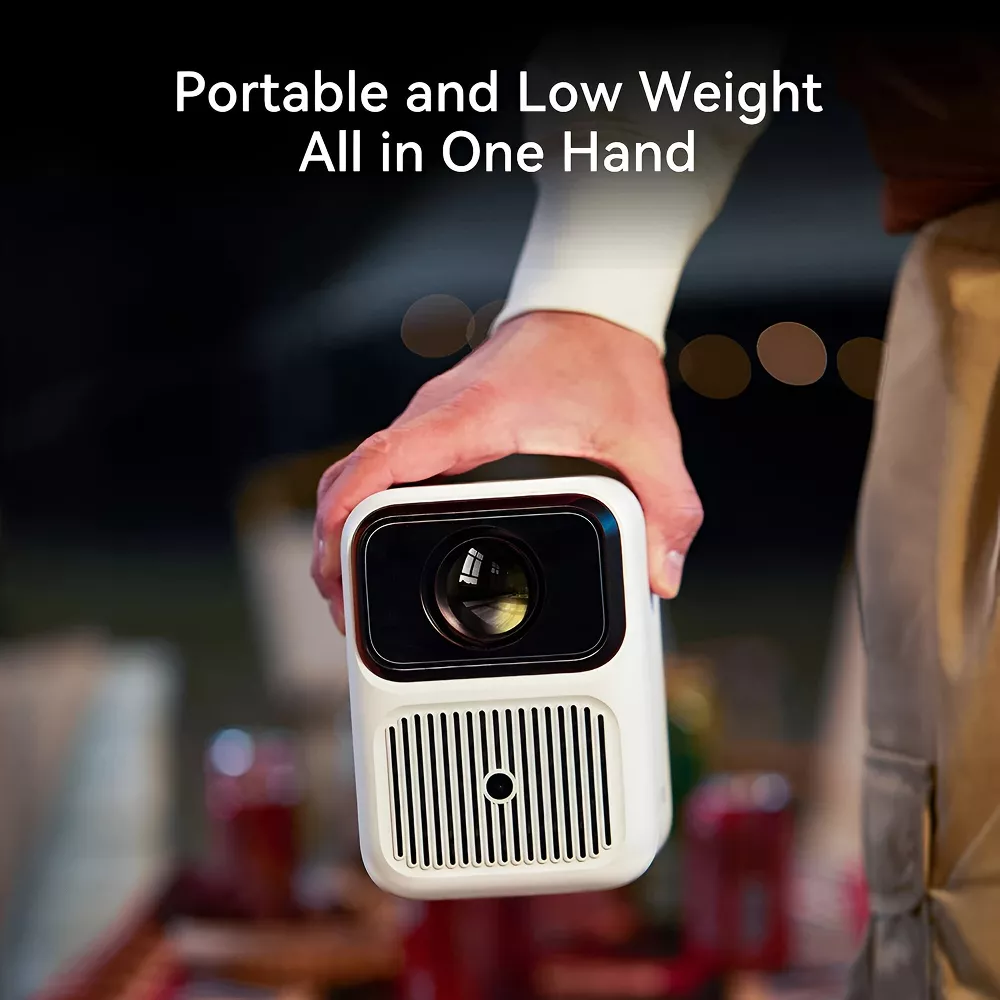 Mini Portable Projector with Auto Focus, Dual Wifi 6 & HiFi Speakers