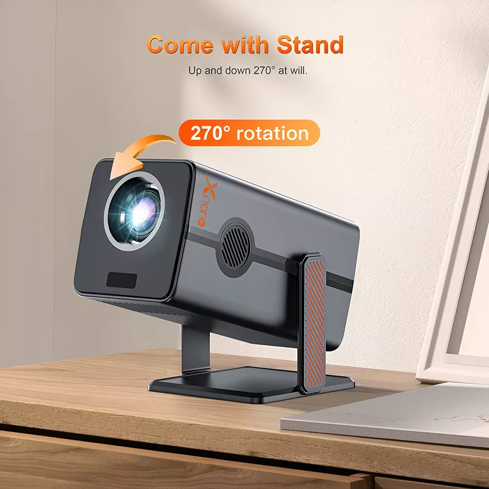 4K Home Theater Mini Projector with Android 13, Dual WiFi, BT5.2 & 300ANSI