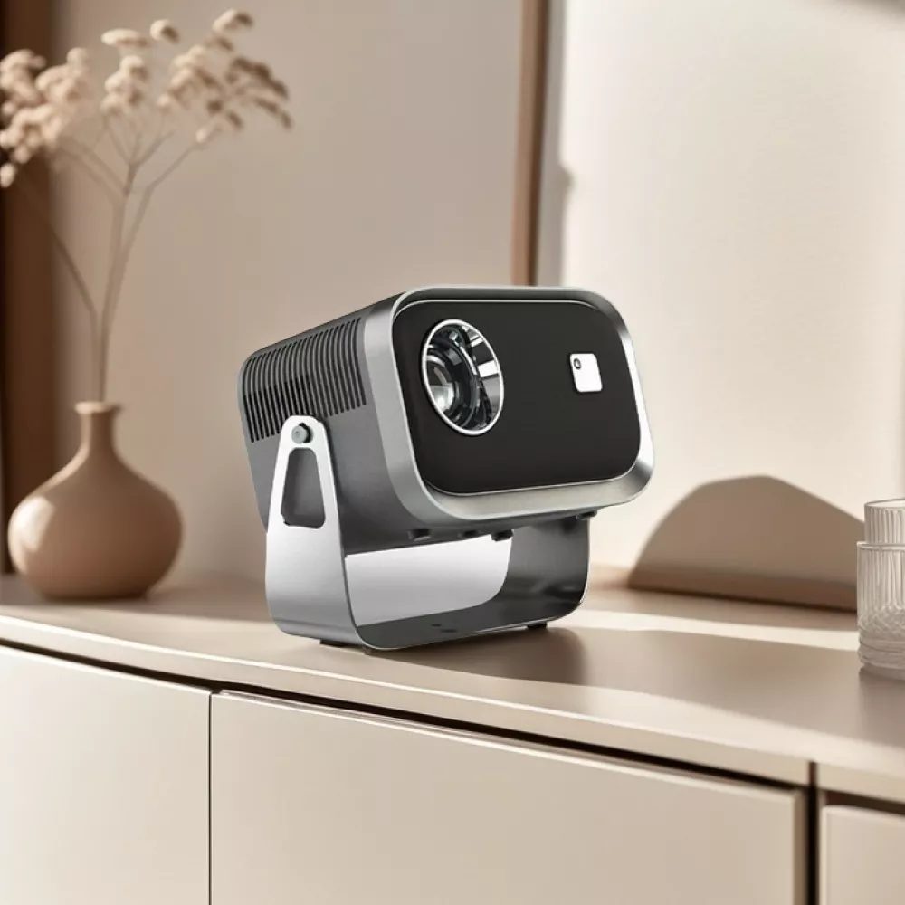 Portable 360° Rotating Home Theater Projector