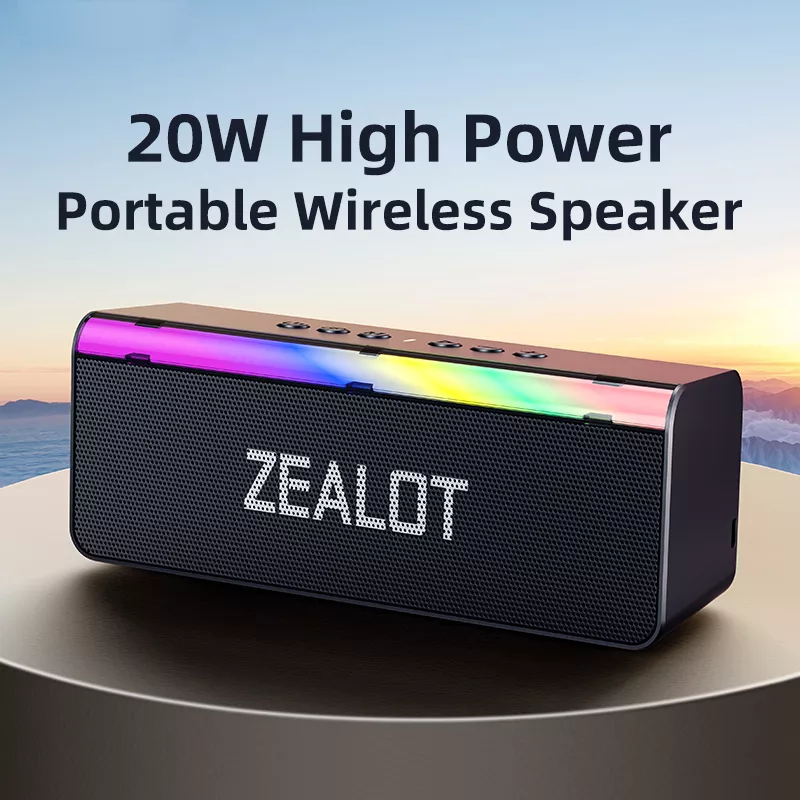 20W Bluetooth Speaker with Subwoofer, IPX6 Waterproof, 3000mAh Portable Speaker