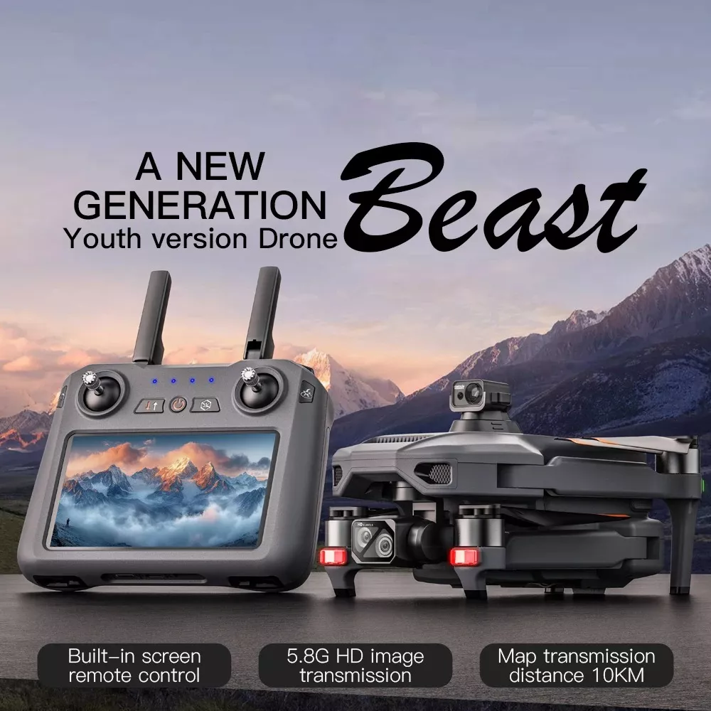 Professional GPS Drone with 4K Camera, 3-Axis Gimbal, and Obstacle Avoidance