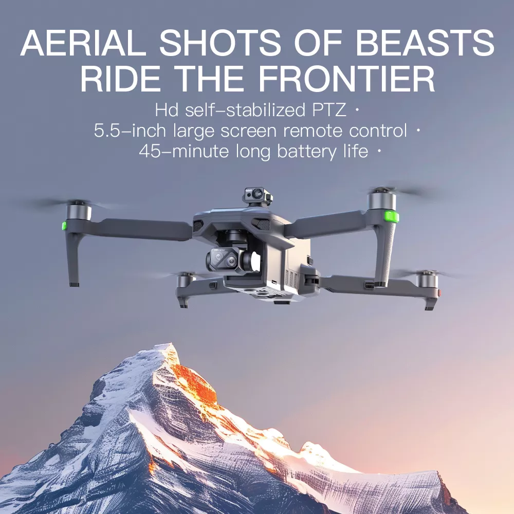 4K GPS Drone with 3-Axis Gimbal, Obstacle Avoidance, and Touch Screen Control