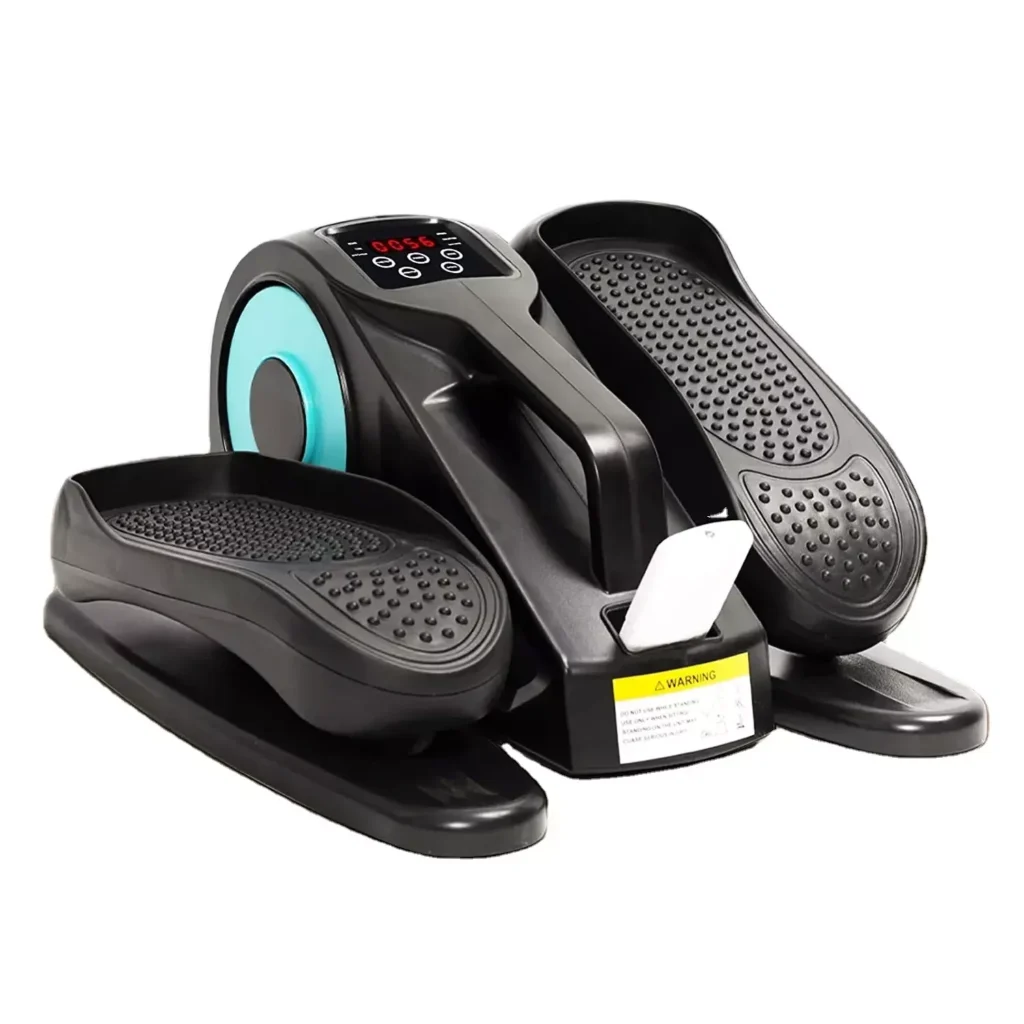 Electric Under Desk Elliptical Seated Pedal Exerciser with Display and Remote