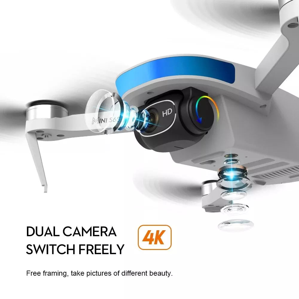 4K Dual Camera GPS Mini Drone – Professional HD Aerial Photography Quadcopter with Brushless Motor and 5G WIFI FPV