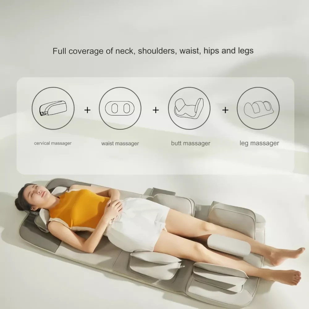 Electric Heated Massage Mattress for Full Body Relaxation