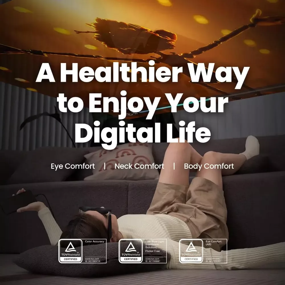 Ultra Light AR Glasses with 120Hz Micro OLED Screen