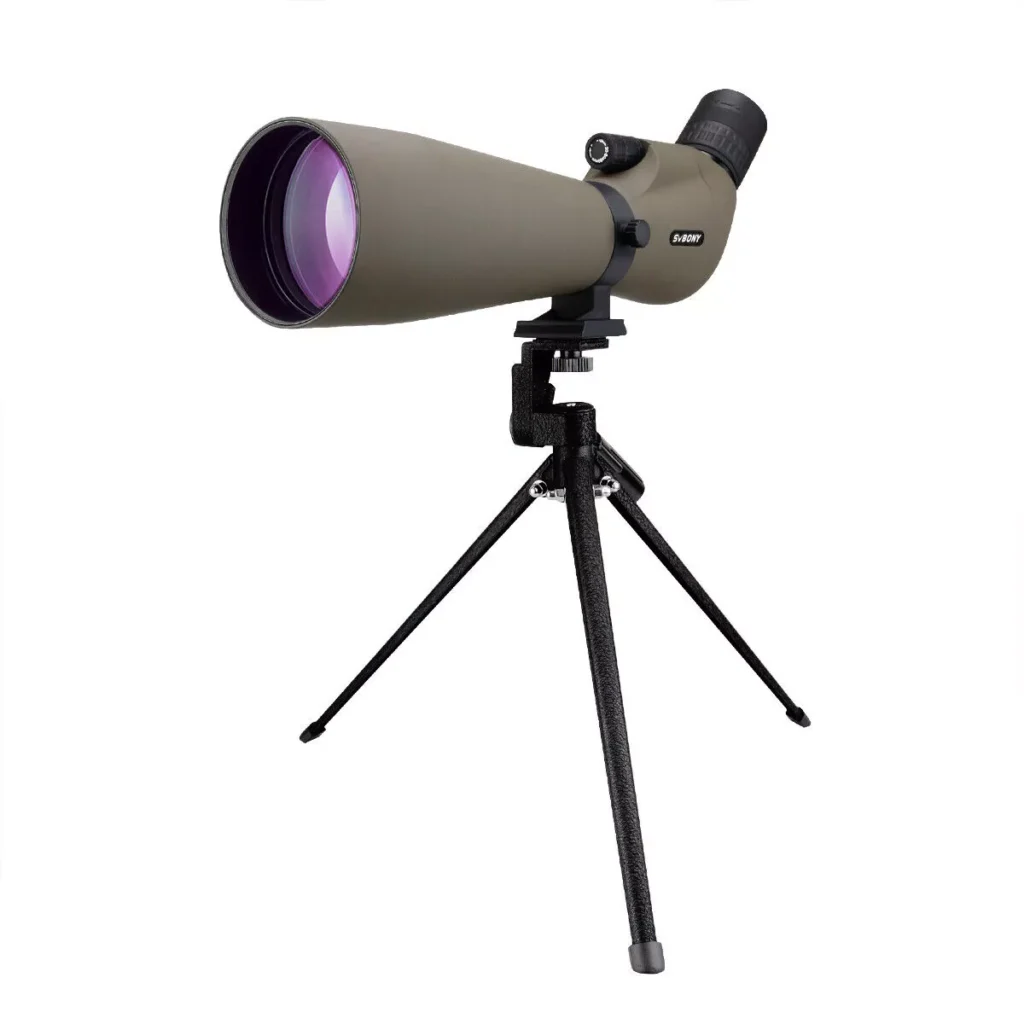 Sleek 20-60×80 Spotting Scope with Tripod | Waterproof, Multi-Coated Optics