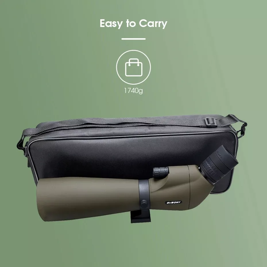 Sleek 20-60×80 Spotting Scope with Tripod | Waterproof, Multi-Coated Optics